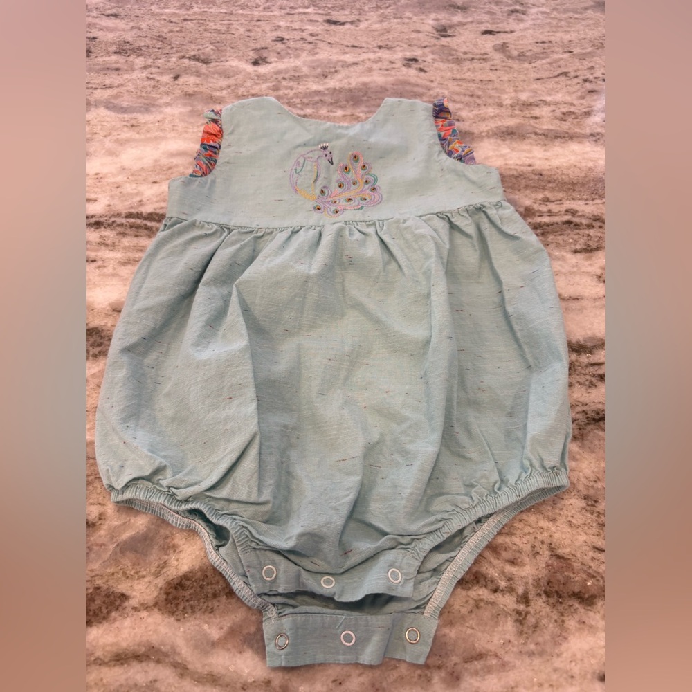 Dondolo peacock bubble romper 24 months